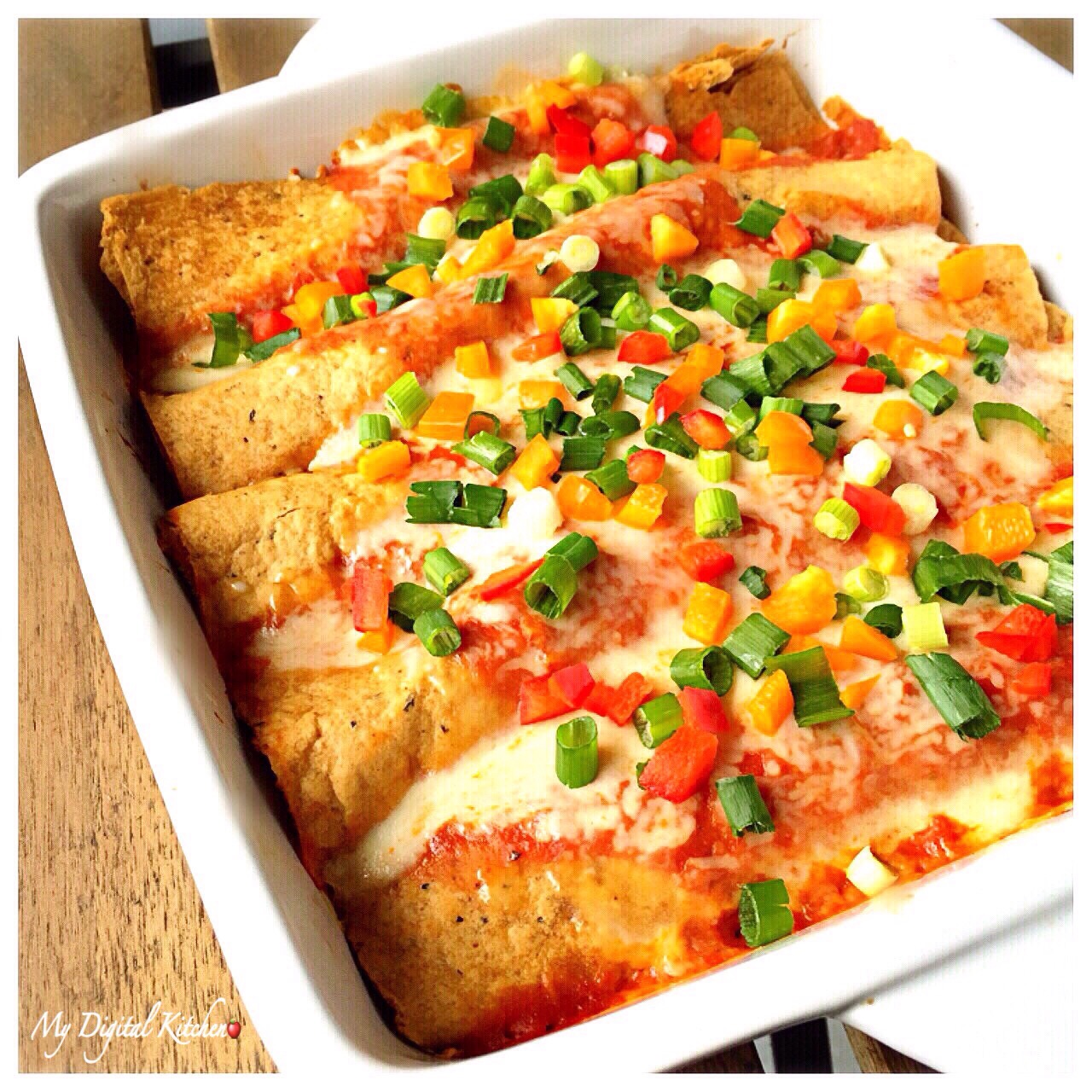 SPICY CHICKEN ENCHILADAS - My Digital Kitchen